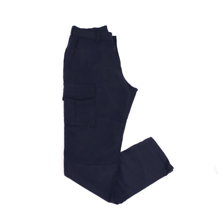 Pantalón Cargo de Algodón Extra Azul