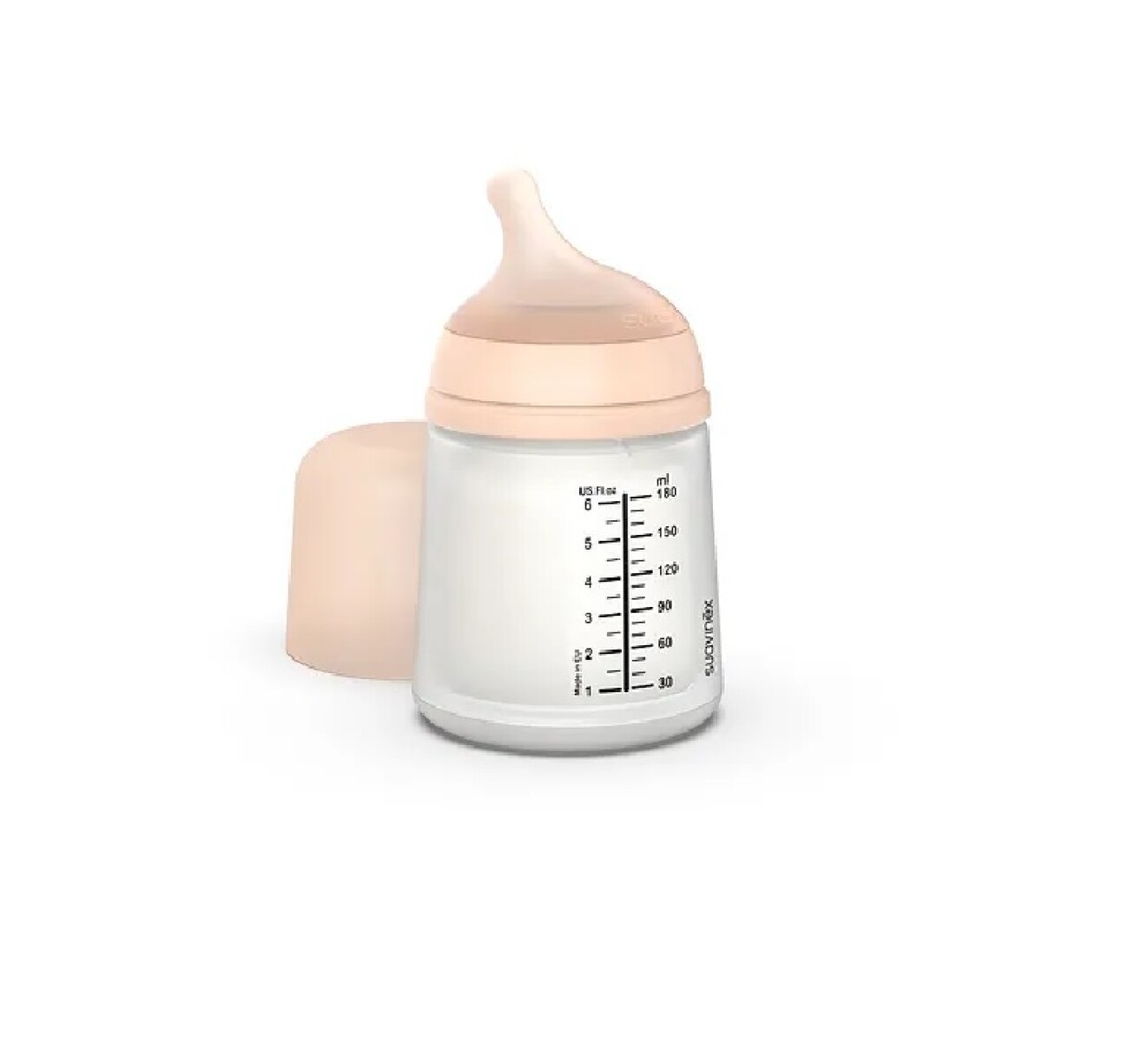 Mamadera Zero Zero 180ml c/tetina flujo adaptable 