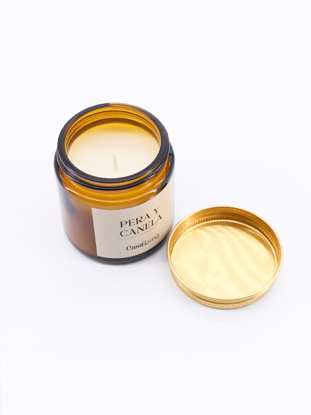 VELA PERA Y CANELA BLANCO
