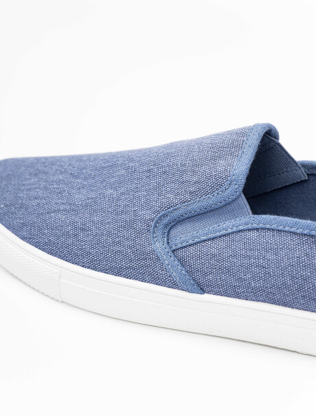 Zapatilla canvas azul