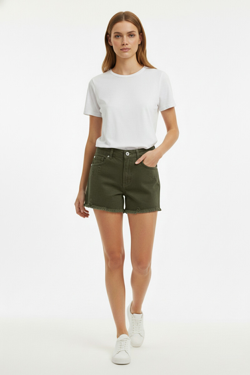 Short Olcar - Verde Oliva Oscuro 