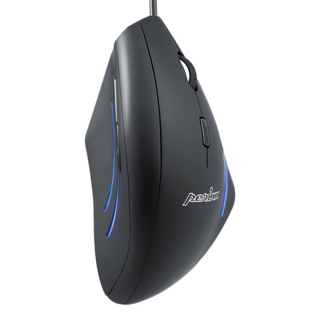 Perixx - Mouse Egónomico con Cable y Luces Led. 6 Botones 001