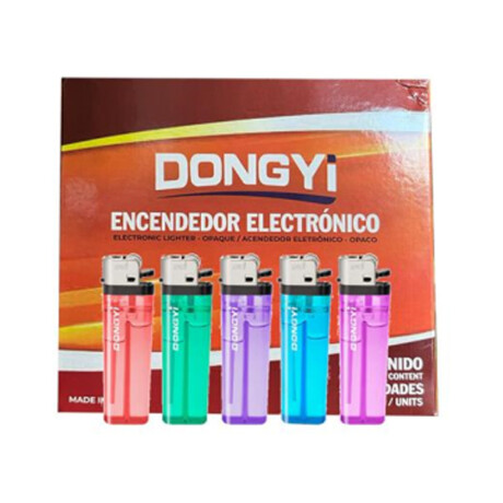 ENCENDEDOR DONGYi TRANSPARENTE X50 COMUN ENCENDEDOR DONGYi TRANSPARENTE X50 COMUN