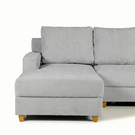 Rinconera Lucci - Tela Microfibra - Chaise izquierdo Berlin 05 (Ceniza)