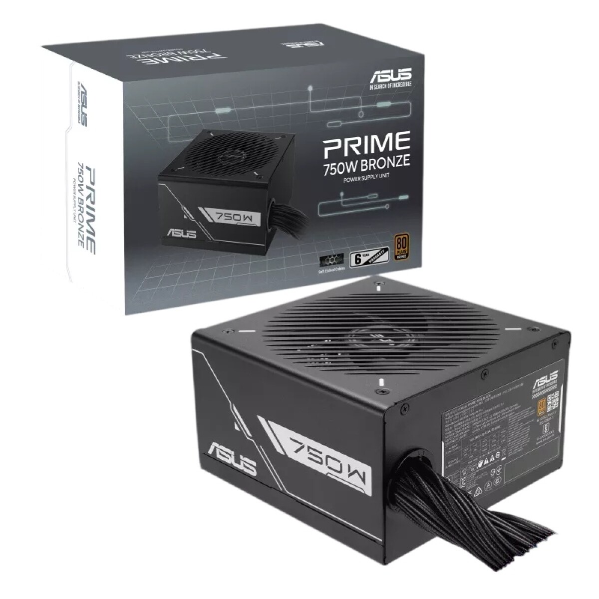 Fuente Asus Prime 750B Black 80 Plus Bronze 