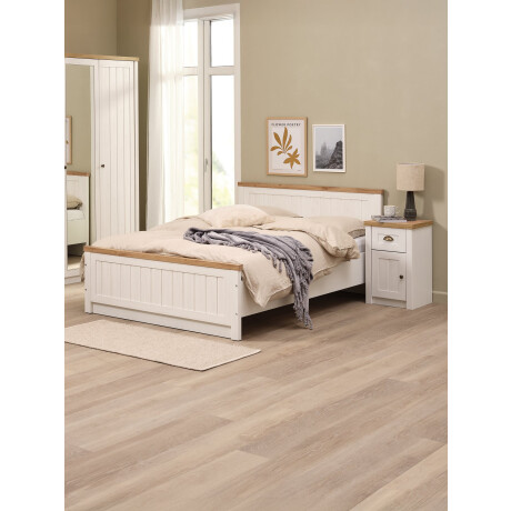 Estructura Cama Markskel 140X200 Roble/Blanco