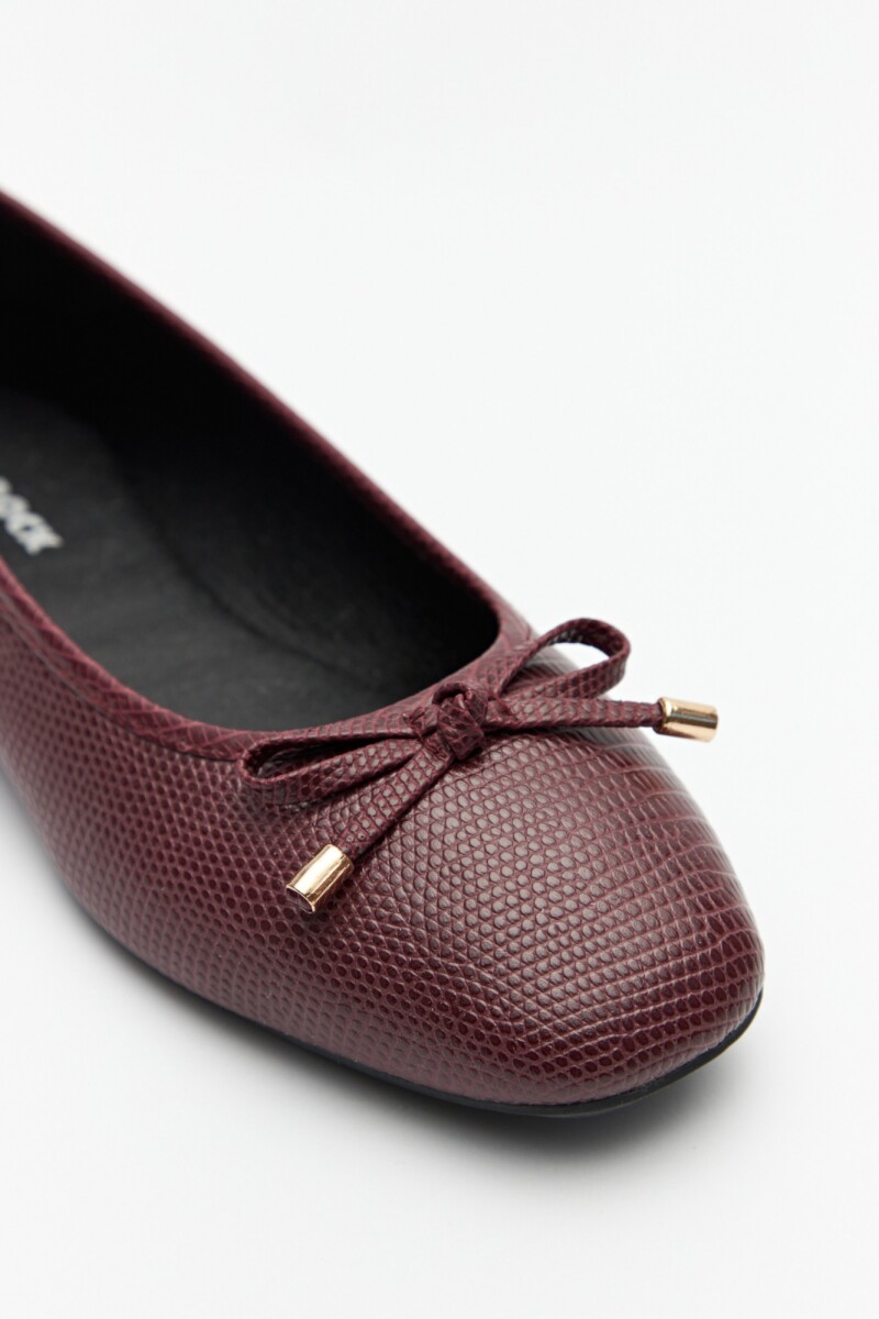 BALERINA KRILLER Rojo Oscuro
