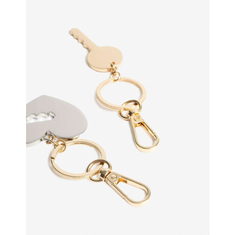 Set De Llavero Regalable Biplating Dorado