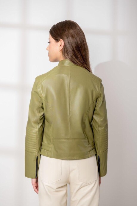 Chaqueta de cuero Dubai Verde