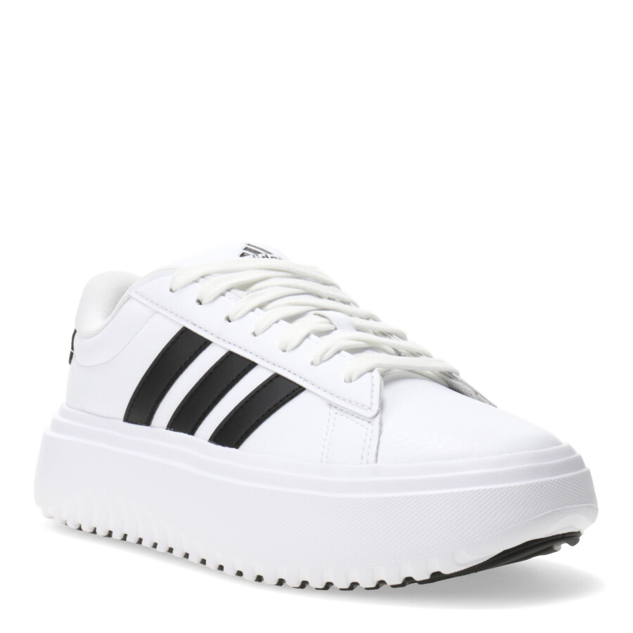 Championes de Mujer Adidas Grand Court Plataforma Blanco - Negro