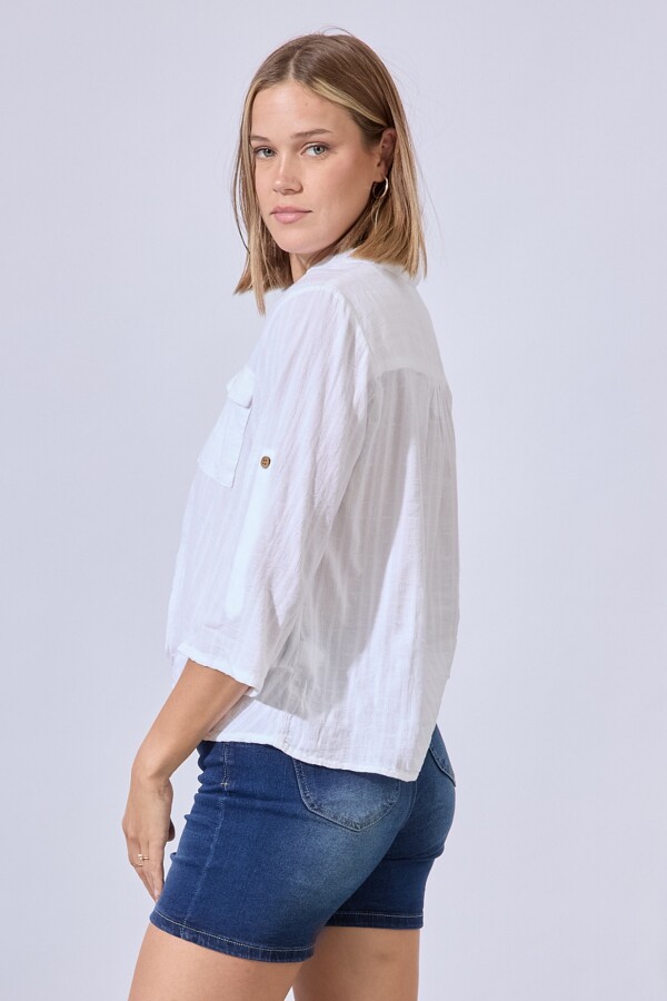 Blusa Algodon BLANCO