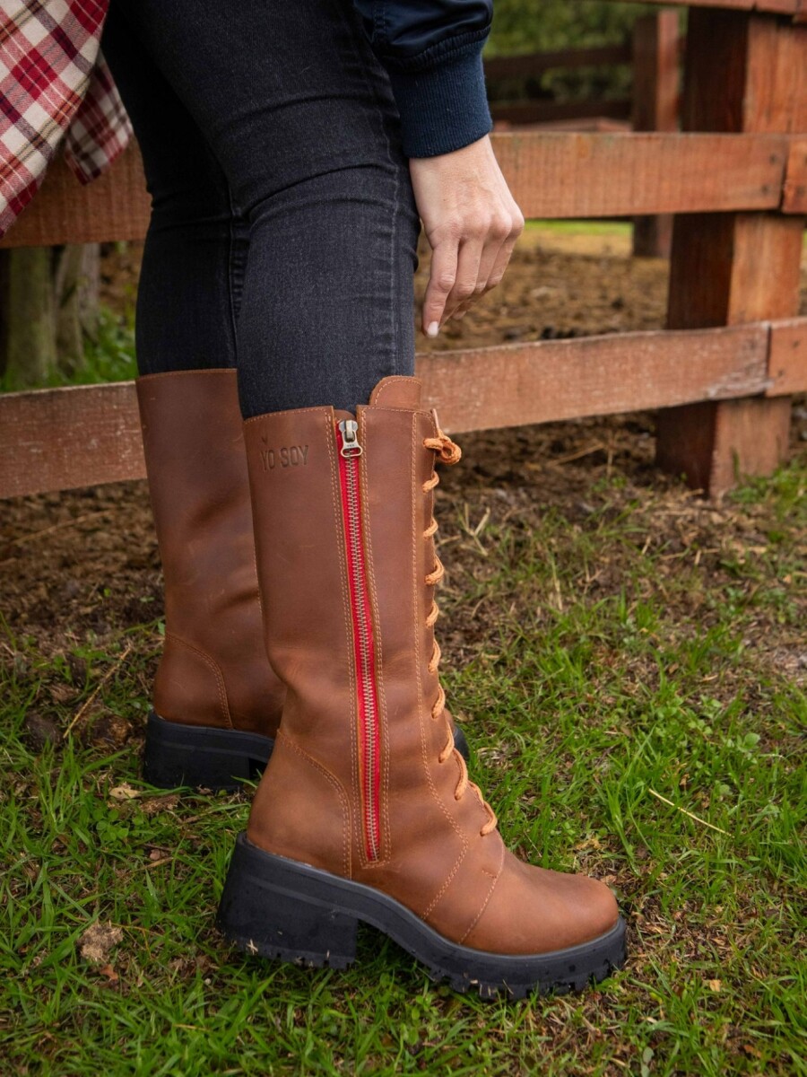 Pisada Firme madera Camel
