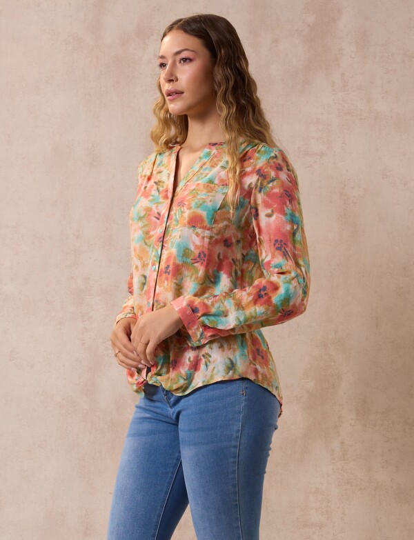 Blusa Spring MULTI/CORAL