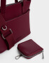 City Clasico Cartera City Con Pouch - Rojo Burdeaux