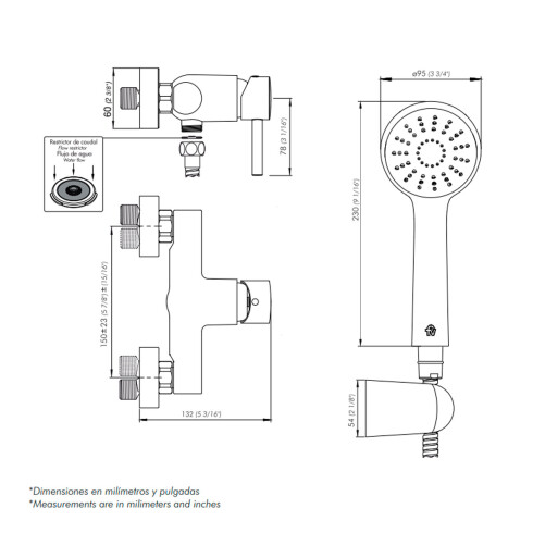 Griferia De Ducha Exterior Linea Lilo Fv Monocomando Cromo 000