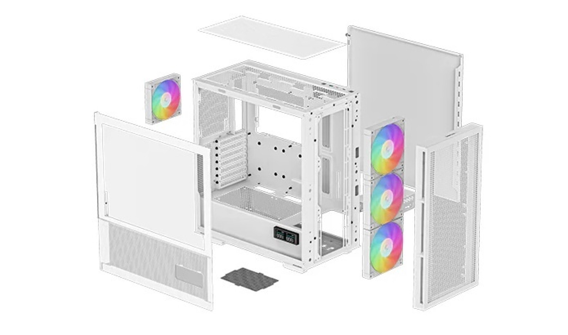 Gabinete Deepcool CH560 Digital Blanco 