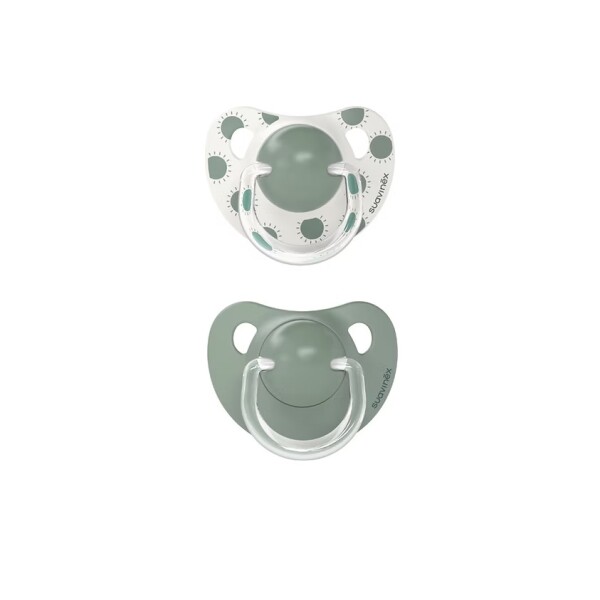 Set x2 chupete anatómico Suavinex 18m Soles verde