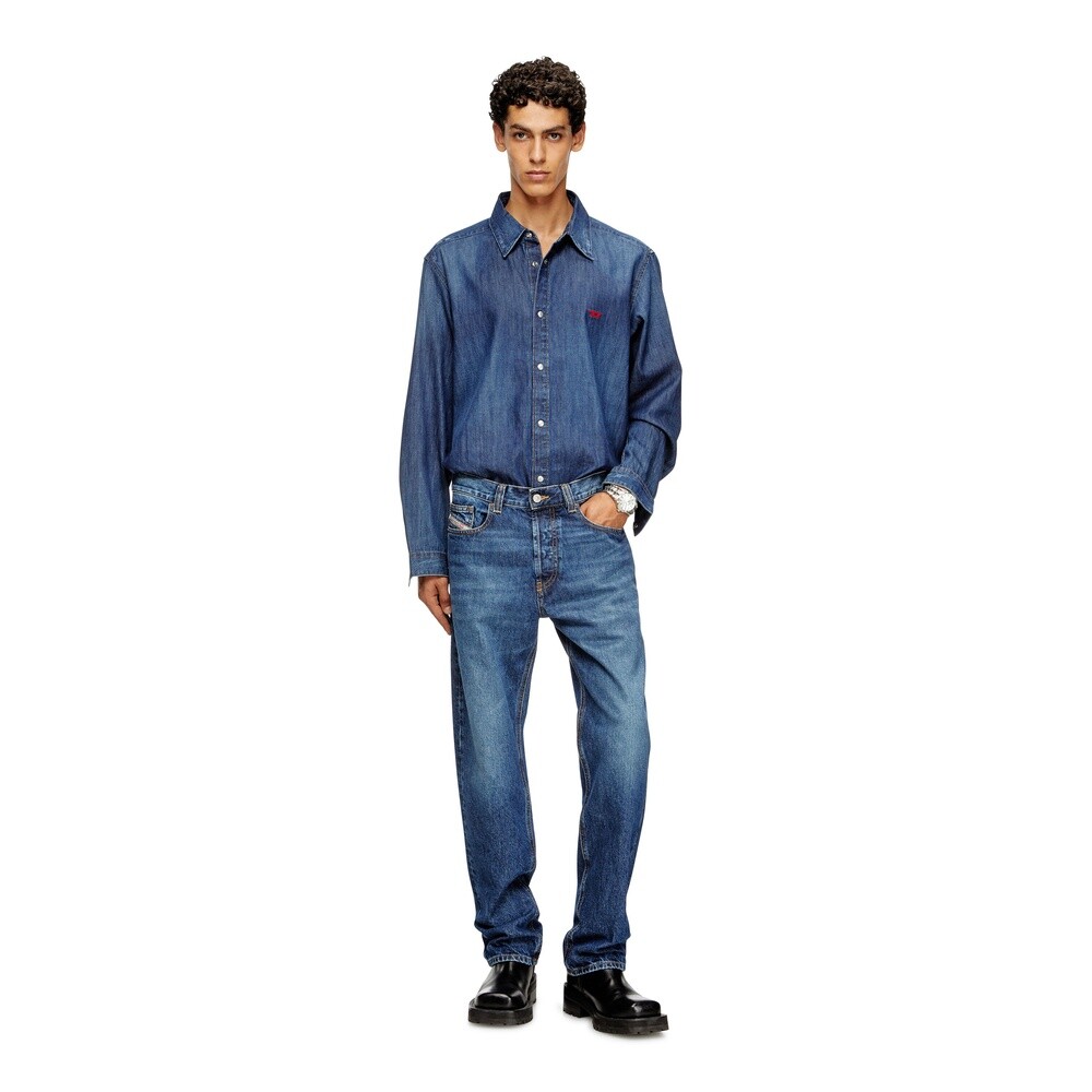 Camisa Para Hombre D-Simply Shirt Azul Marino