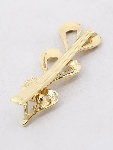 BROCHE CORAZON DORADO