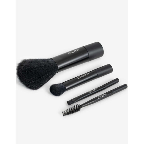 Set De Mini Brochas De Maquillaje Negro
