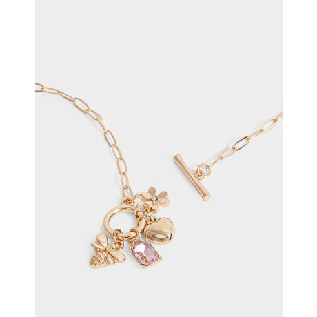 Collares Cortos Multi dijes Dorado