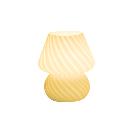 Lámpara luz veladora con rayas diagonales Amarillo