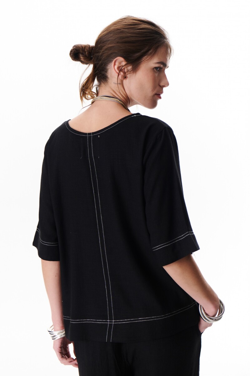 BLUSA LINO EVA NEGRO