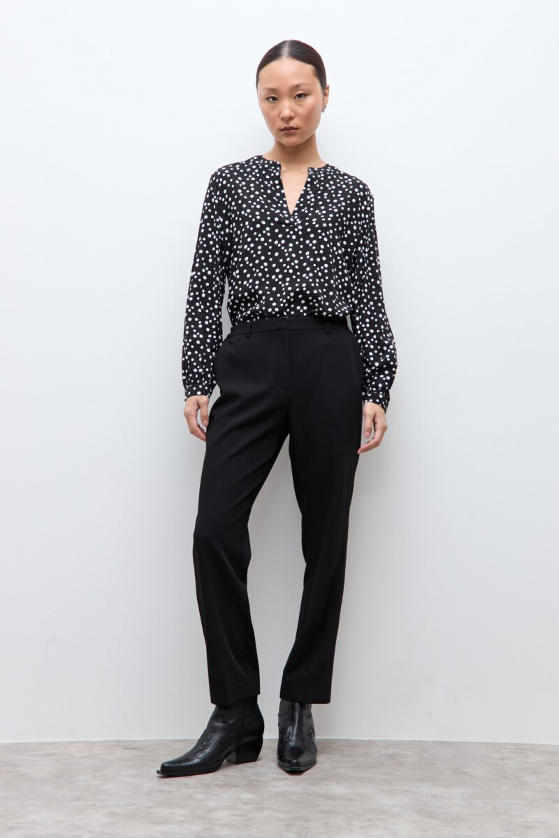 Pantalón slim sastrero negro