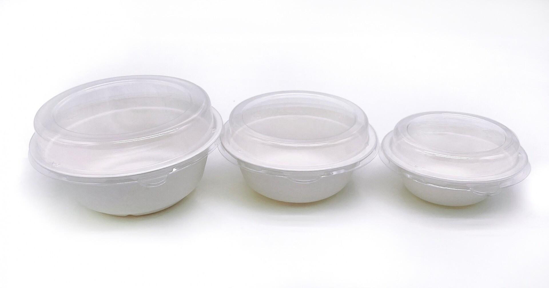 Bowls 350ml+Tapa X 125uni Ecológico Compostable Bols Bagazo - Bowls 350ml+tapa X 125uni Ecológico Compostable Bols Bagazo 