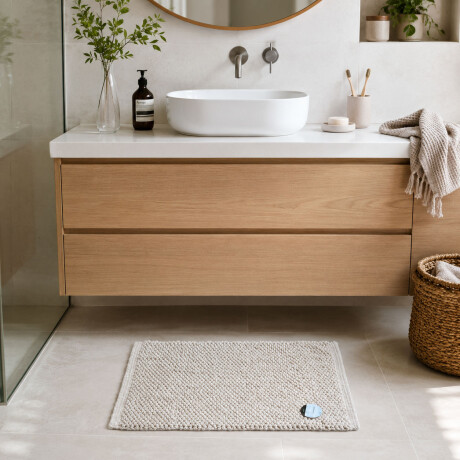 Alfombra Soft Textura Buclé Interior Liviana Moderna Beige