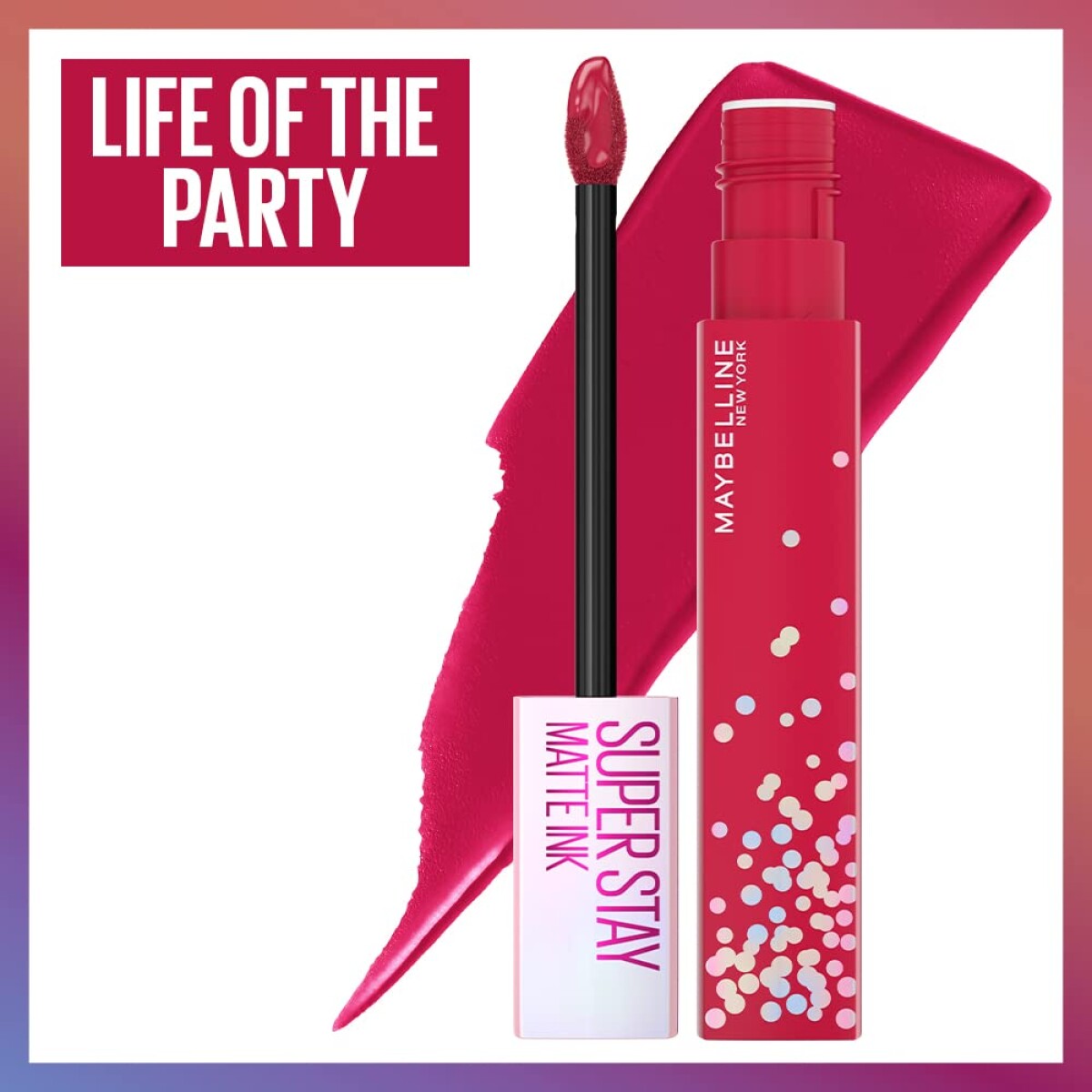 Maybelline Labial Super Stay Matte Ink Birthay Life Of The Party 