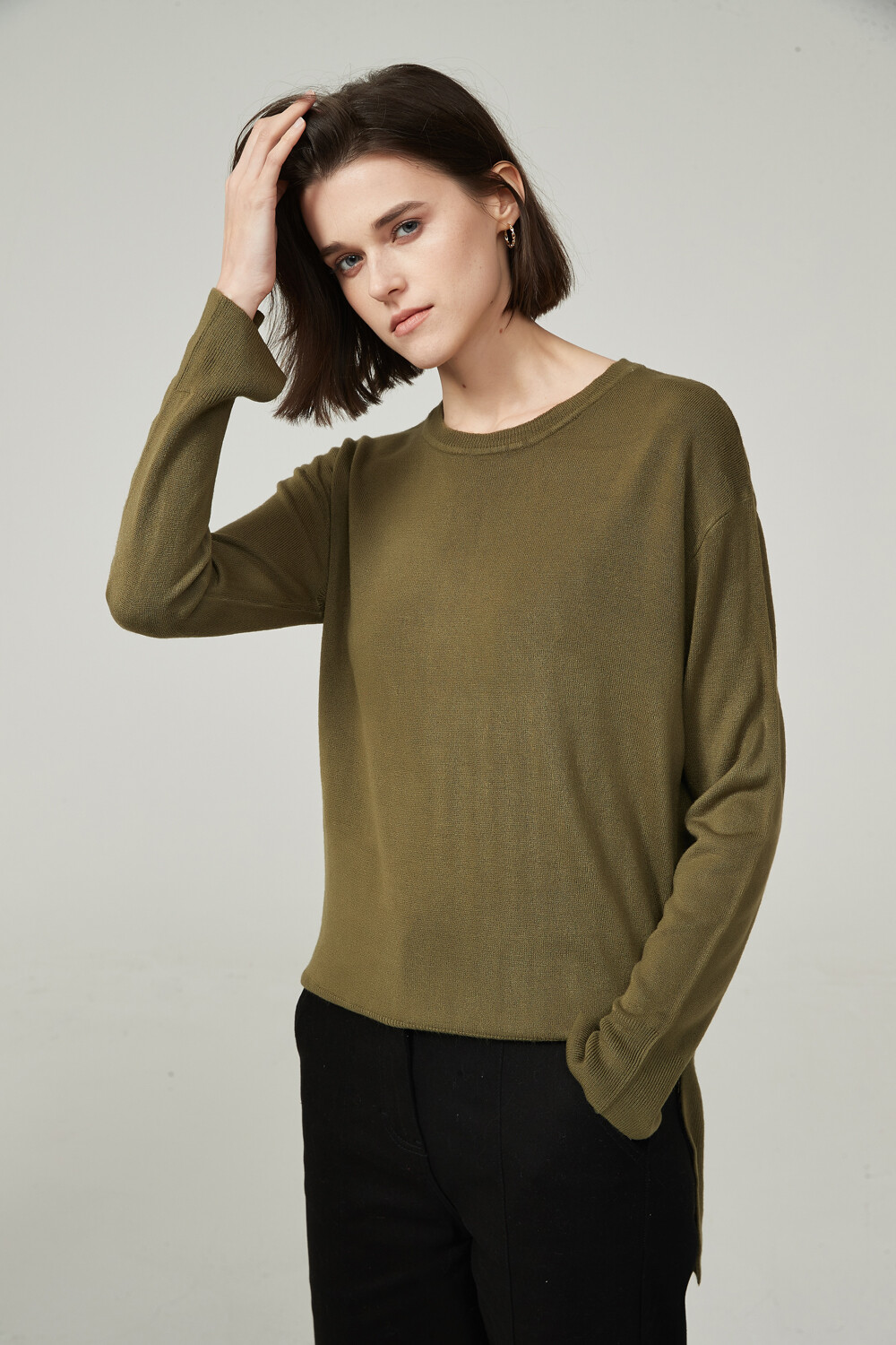 Sweater Baidai Verde Oliva Oscuro