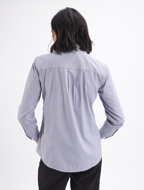 Camisa rayada Neva negro