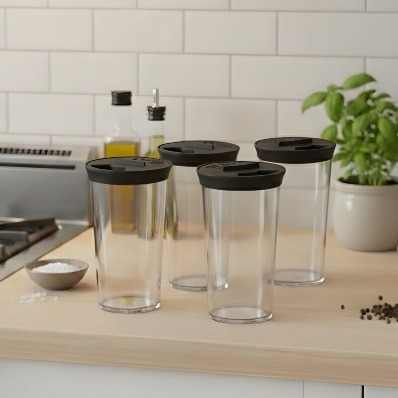 Set x4 Especiero 500ml NEGRO