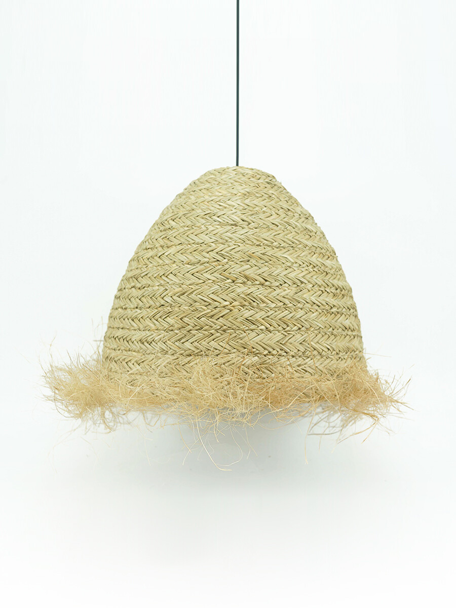 PANTALLA YUTE FLECOS - NATURAL 