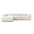 Sillón Nicole Esquinero X2 + Respaldo + Isla Beige