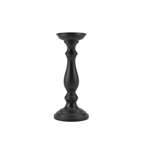 PORTA VELA METAL NEGRA 11X19CM Unica