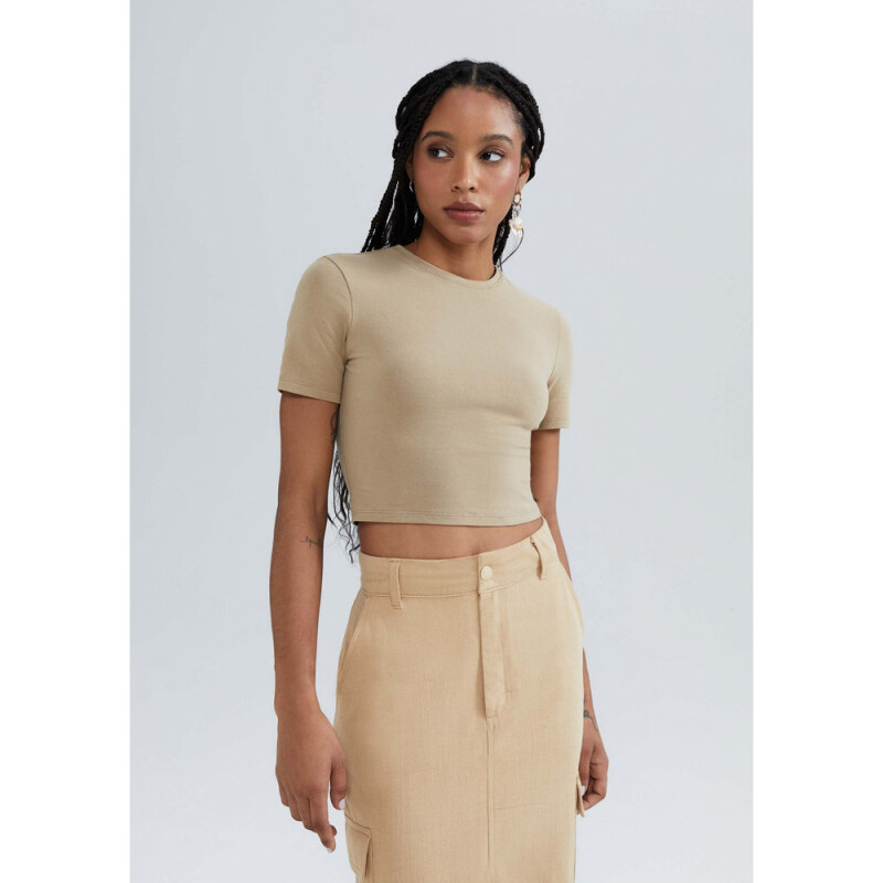 BLUSA MM FEM MARRÓN MEDIO