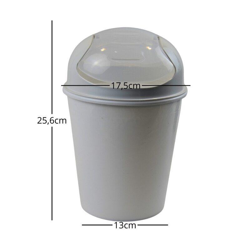 Papelera 3lts plástico BLANCO