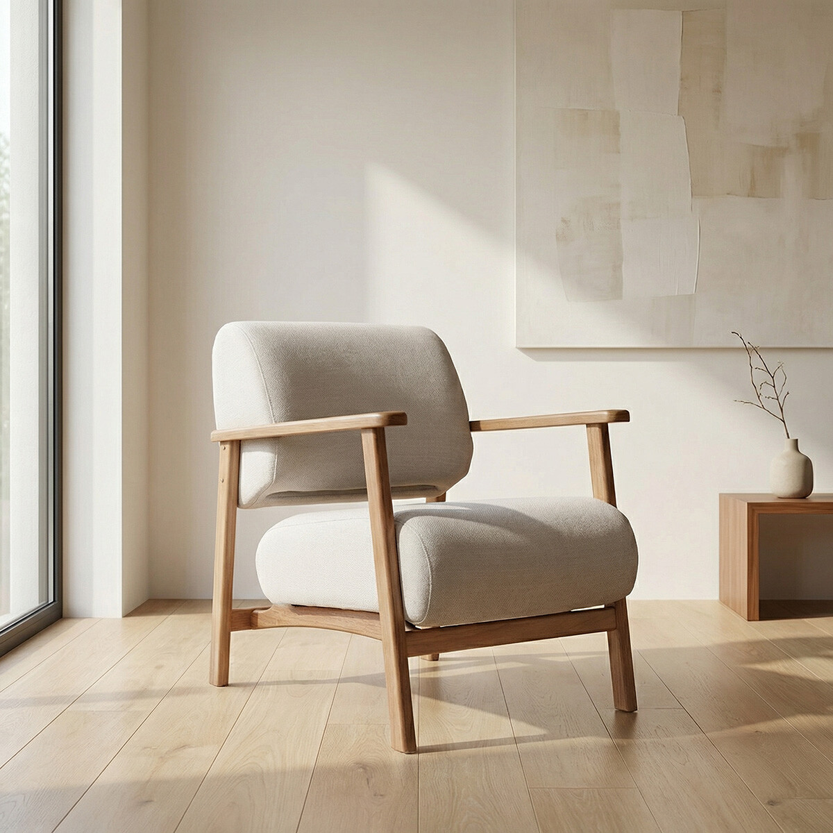 Butaca Toscana - Tela Rústica - 218-G2 (Cruda) 