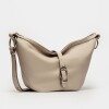 Bolso Bambu En Cuero Liso Satinado Natural