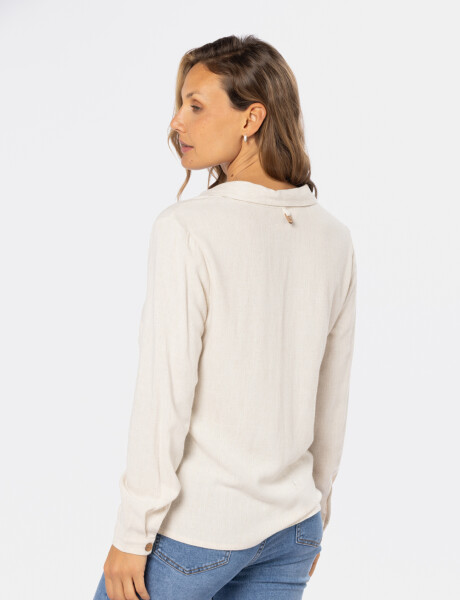 CAMISA DE LINO Beige