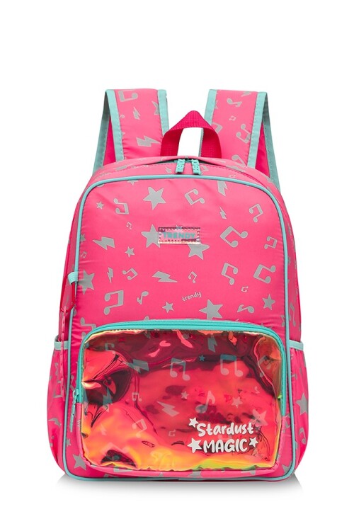 Mochila con diseño musical Fucsia