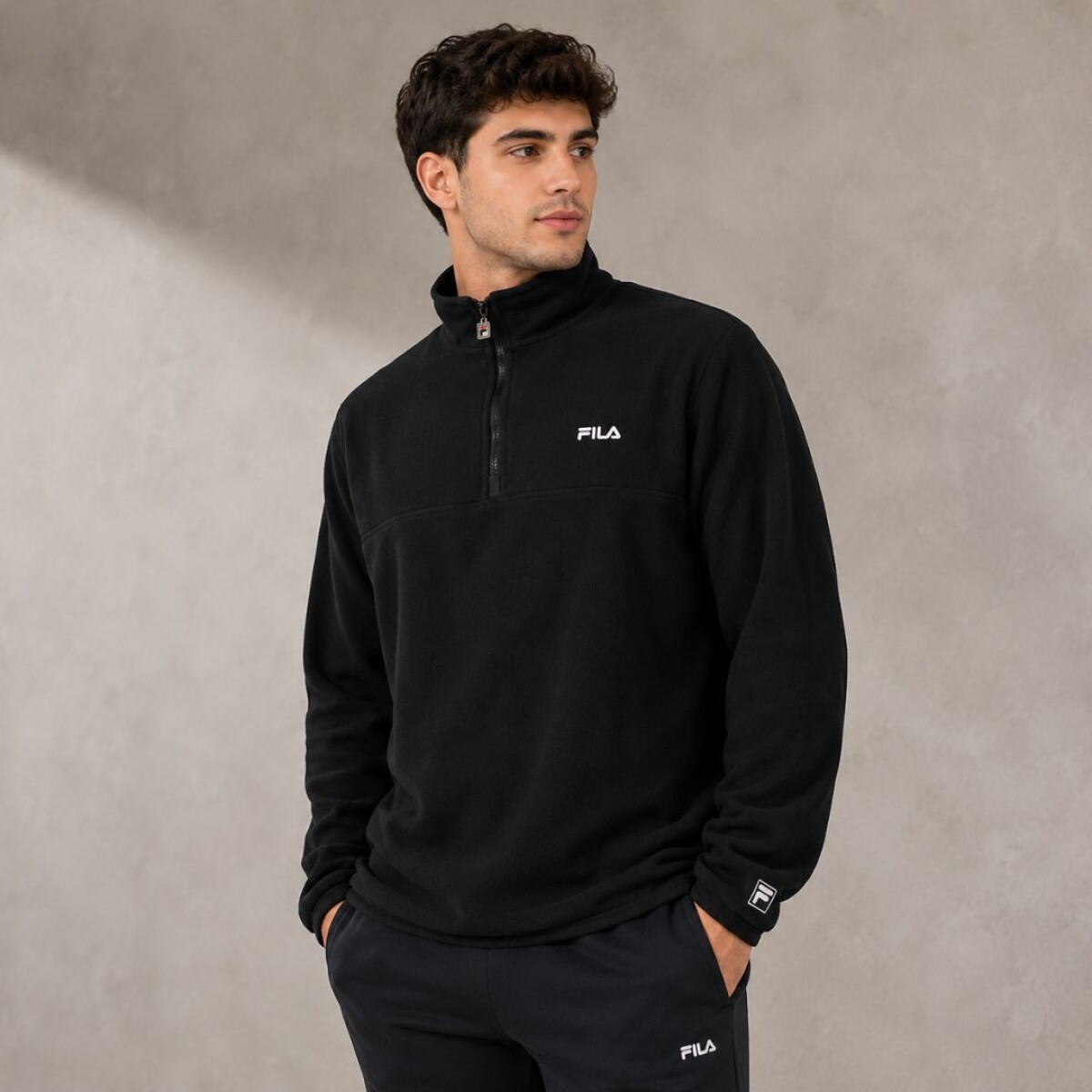 BUZO POLAR DE HOMBRE BASIC THERMO II FILA - NEGRO 