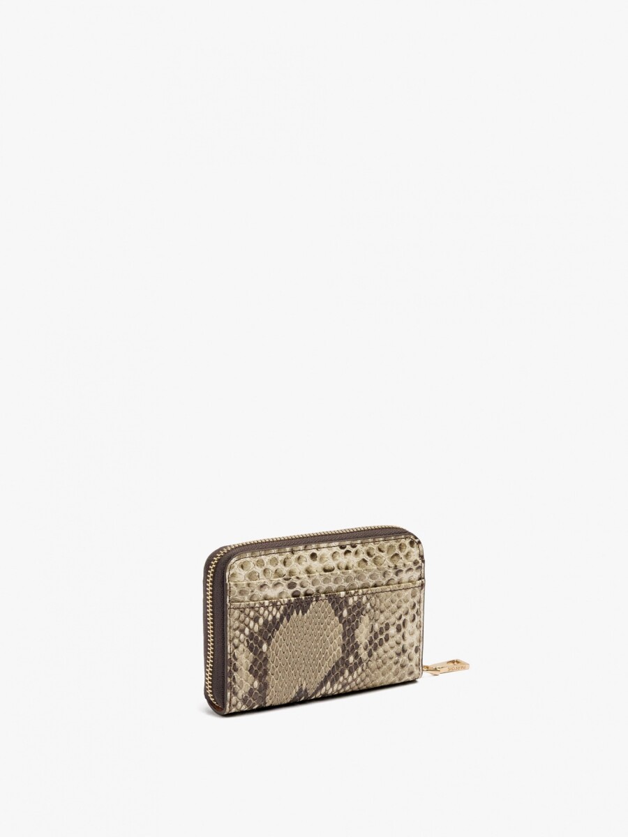 Cartera Básica Con Estampado Animal multicolor