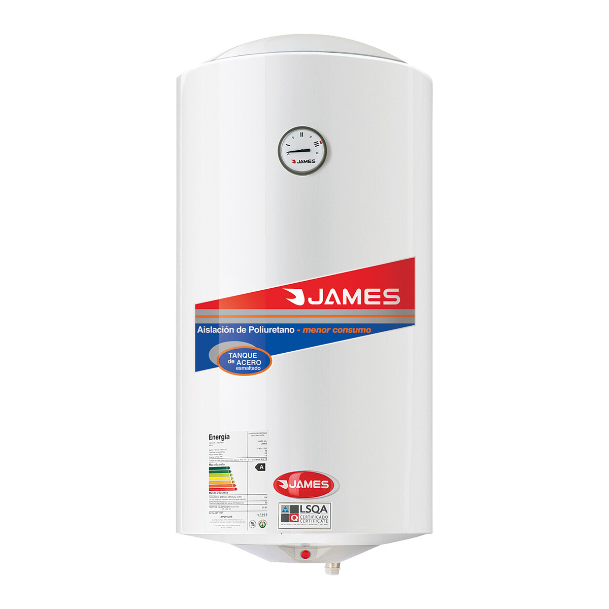 Termotanque James L/conven.80l 