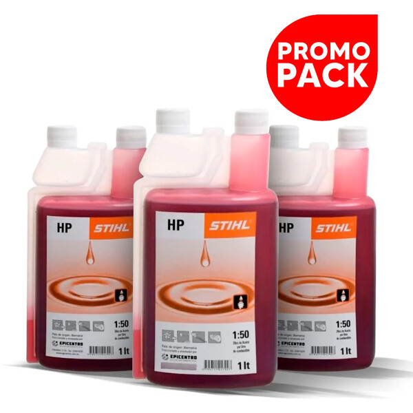 Pack X3 Aceite Stihl 2t Para Mezcla Con Combustible 3l PK ACEITE STIHL 1LT X3 UNIDADES