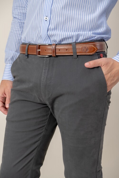 Pantalón Cotton Twill Gris