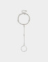 Pulseras Flexibles Pulsera Flexible Con Anillo Unido - Plateado