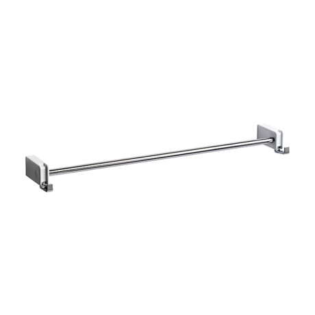TOALLERO BARRAL RECTO CON PERCHA DOBLE METAL BAI CROMO